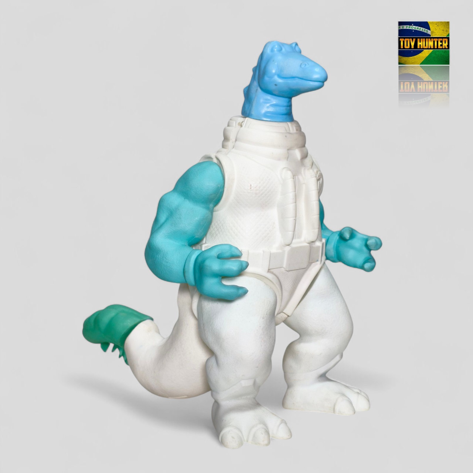 DINOSAUCERS STEGO UNPAINTED FIGURE COPY MASTER TURTLE CUSTOMS RARE NOT GLASSLITE