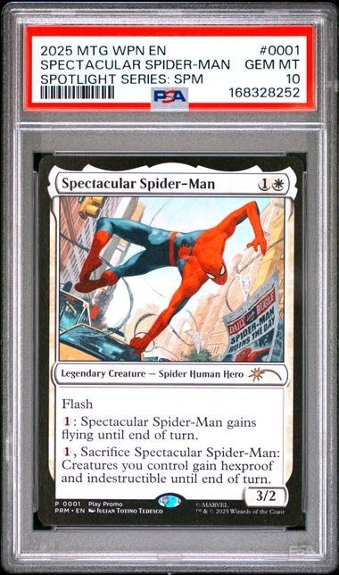 2025 MTG WPN EN #0001 Spectacular Spider-Man Spotlight Series SPM Promo : PSA 10 2025 MTG WPN EN #0001 Spectacular Spider-Man Spotlight Series SPM Promo : PSA 10