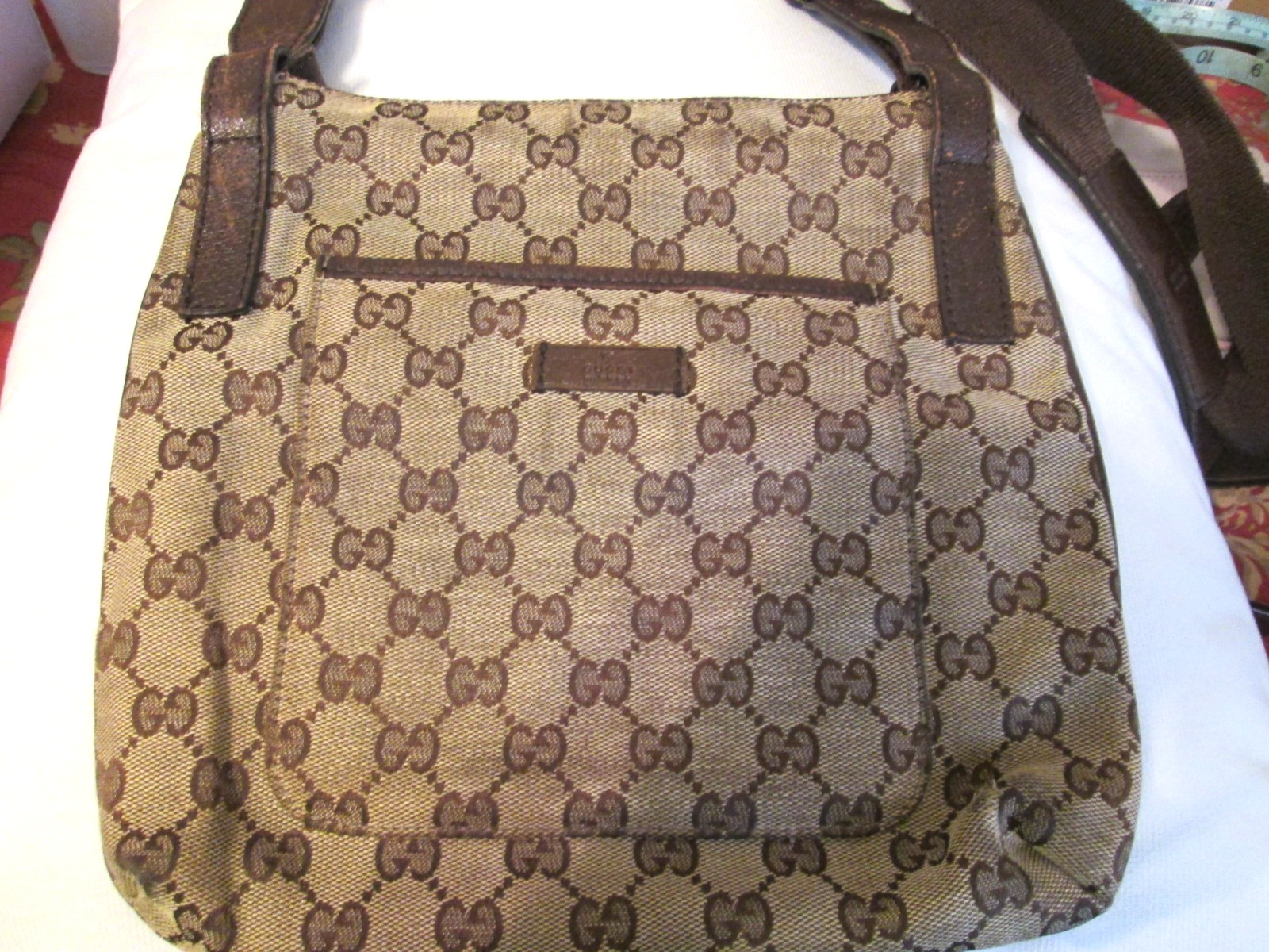 Authentic Vintage Gucci Crossbody Purse Brown