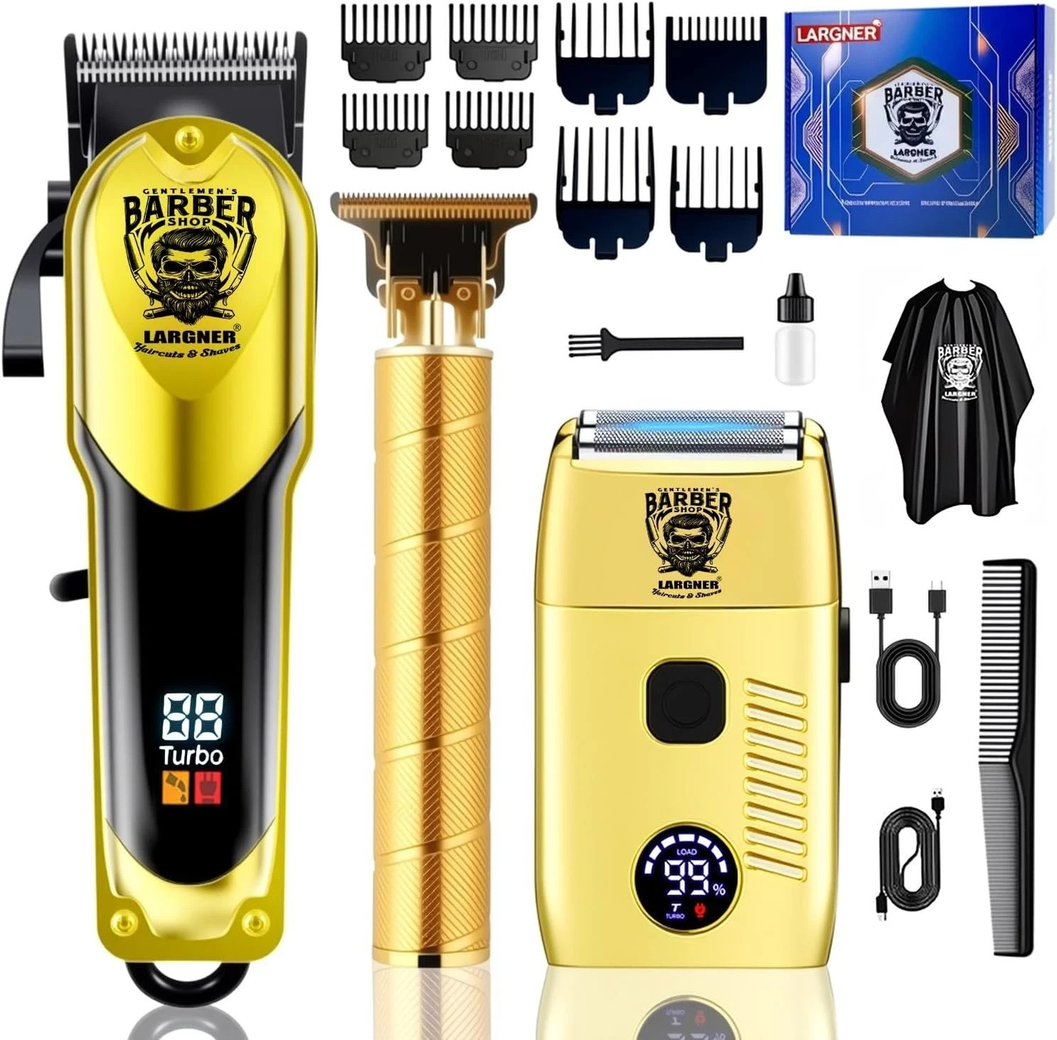 Wahl Professional Hair Cut Machine Barber Salon Cutting Trimmer Clipper Kit Set Wahl Professional Hair Cut Machine Barber Salon Cutting Trimmer Clipper Kit Set
