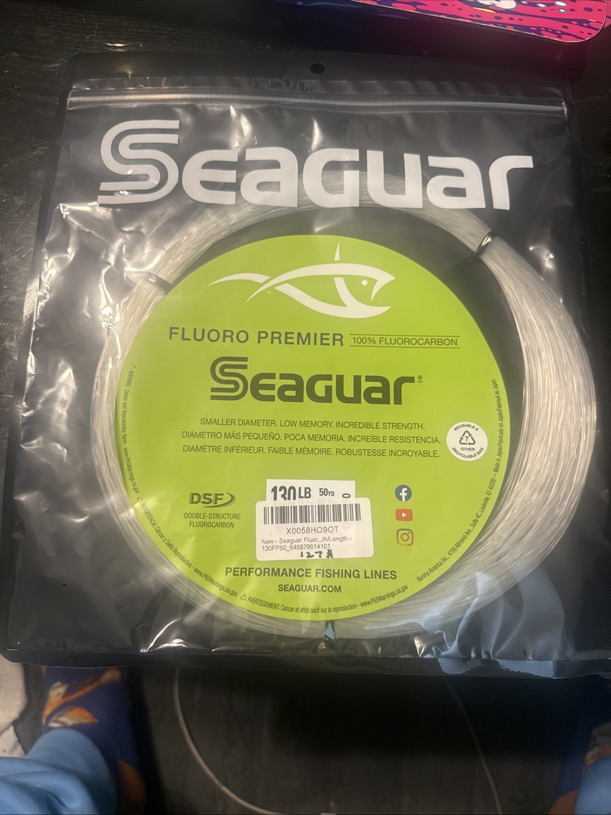 Seaguar Fluoro Premier Big Game 130lb 50 Yards Seaguar Fluoro Premier Big Game 130lb 50 Yards