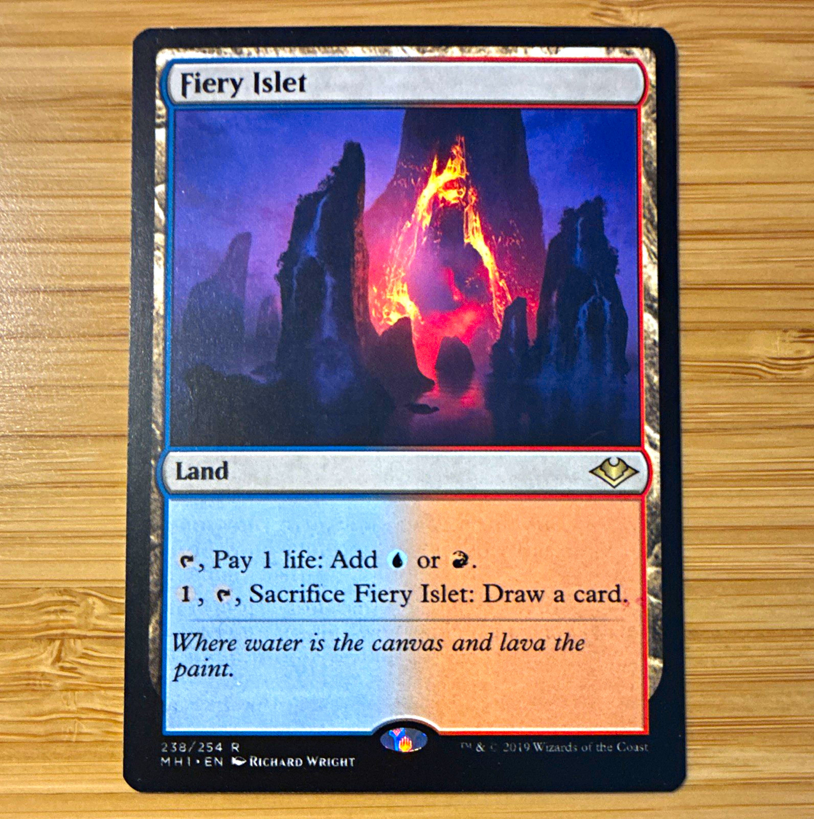 Fiery Islet MH1 238 Modern Horizons MTG Rare Red Blue Land Nonfoil