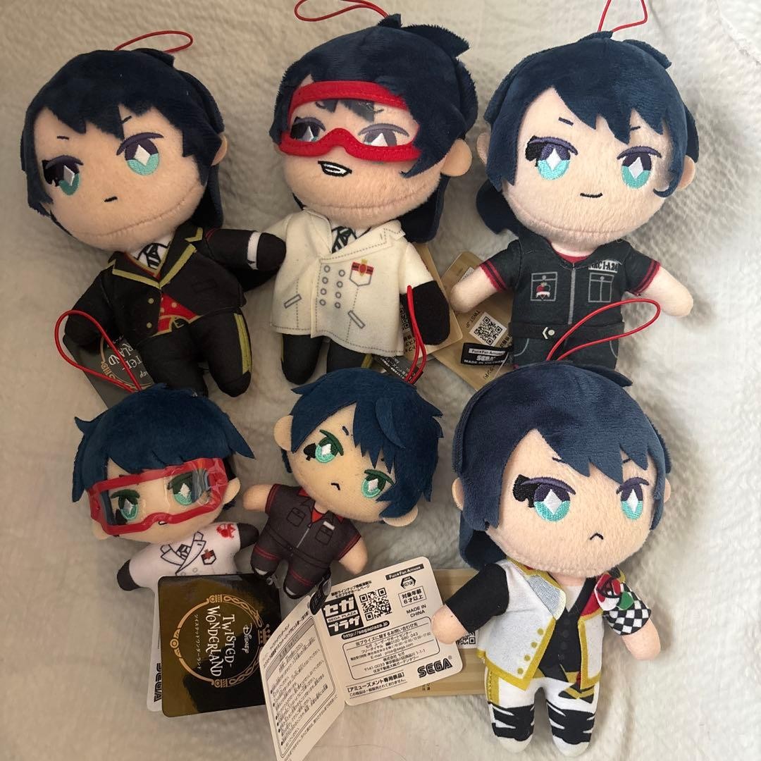 Twisted Wonderland Deuce Spade Plush Mascot Set of 6 Japan #5070