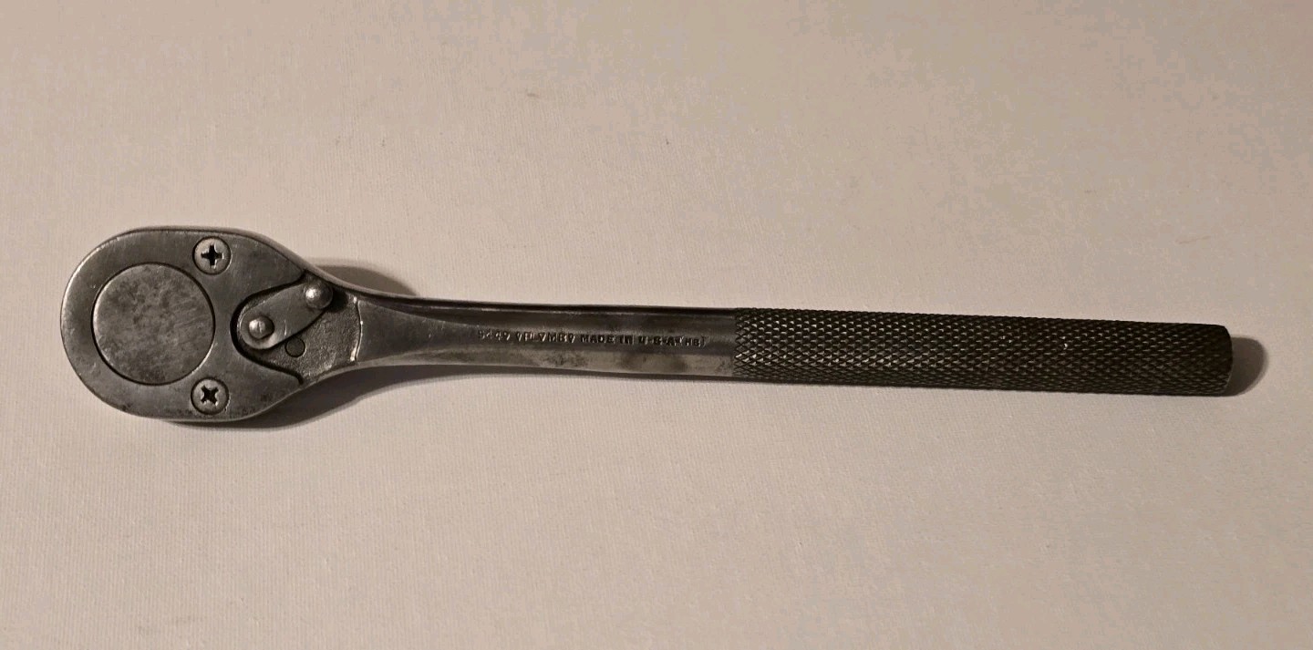 Vintage PLOMB PLVMB 1/2 Drive Ratchet 5449 Pebble Finish USA Works Vintage PLOMB PLVMB 1/2 Drive Ratchet 5449 Pebble Finish USA Works