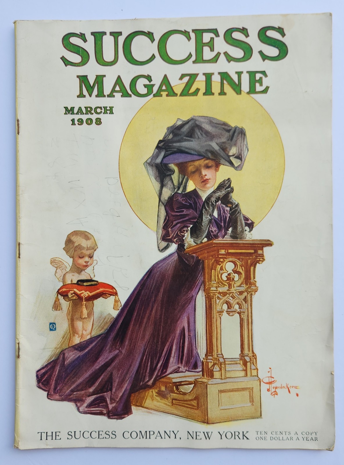 March 1908 SUCCESS Magazine - Orison Swett Marden - J. C. Leyendecker