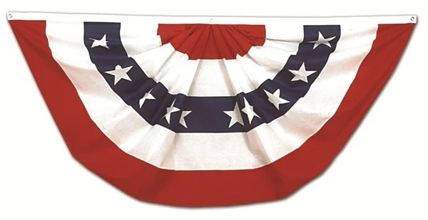 1.5x3 USA American Pleated Poly Cotton Printed 2ply Flag 1.5\' x 3\' Bunting Fan 1.5x3 USA American Pleated Poly Cotton Printed 2ply Flag 1.5\' x 3\' Bunting Fan
