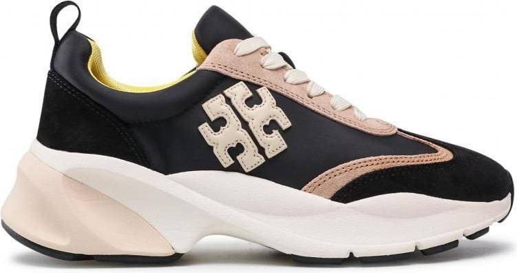 Authentic Tory Burch Women\'s Good Luck Trainer Sneakers, Black/Cream/ 9.5 M. Authentic Tory Burch Women\'s Good Luck Trainer Sneakers, Black/Cream/ 9.5 M.