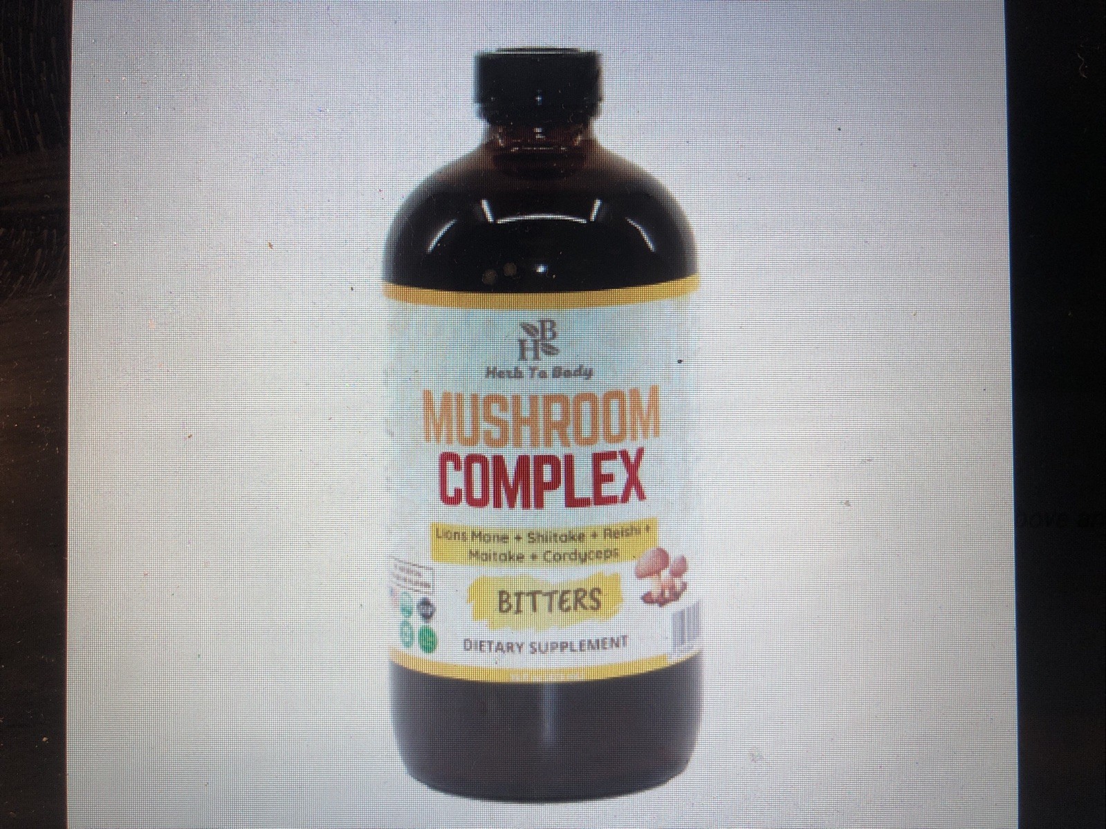 Herb To Body: Mushroom Complex Bitters: 16 OZ