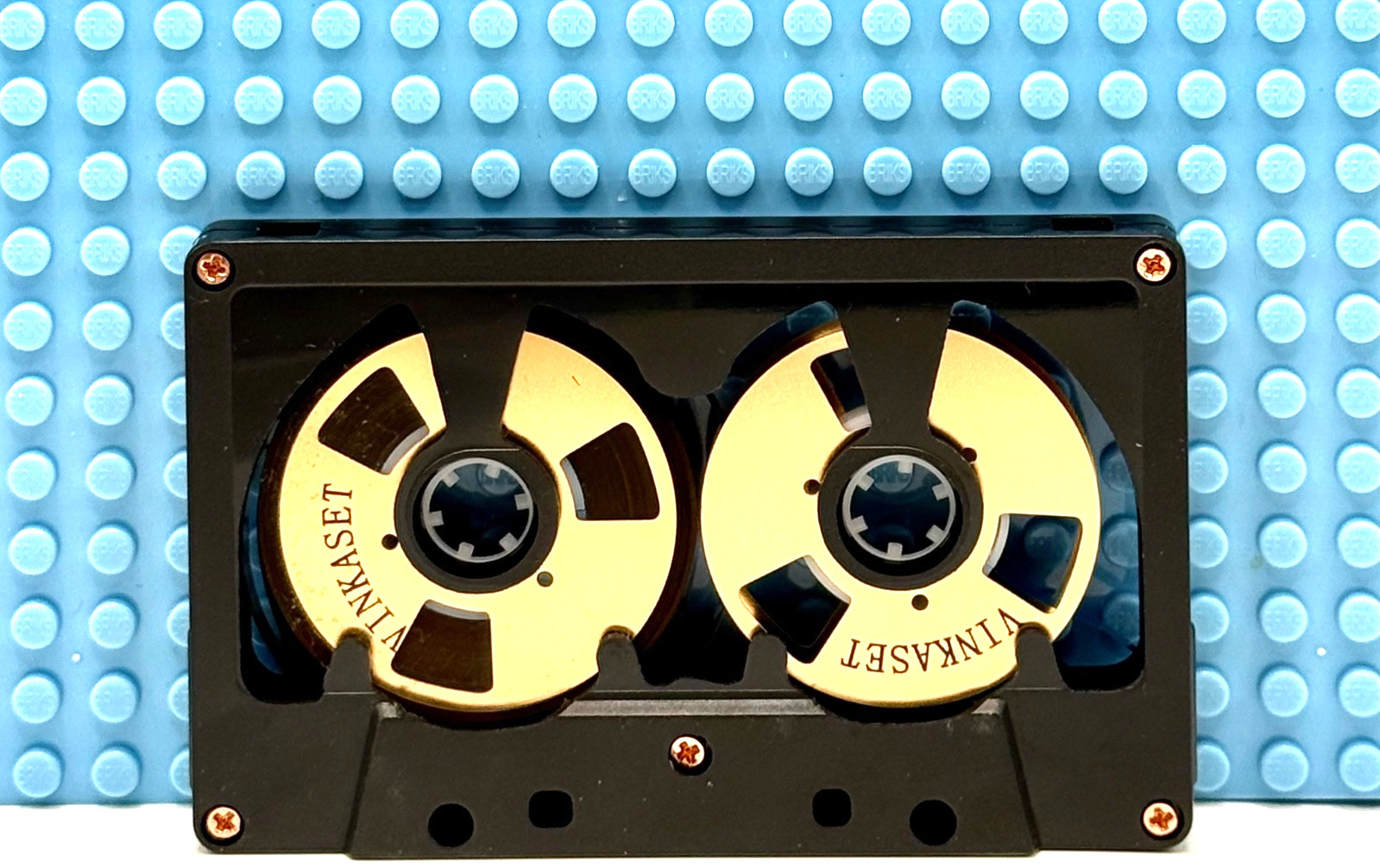 NEW BLANK BLACK RIM METAL GOLD 48 MIN REEL TO REEL TYPE I CASSETTE TAPE (1) NEW BLANK BLACK RIM METAL GOLD 48 MIN REEL TO REEL TYPE I CASSETTE TAPE (1)