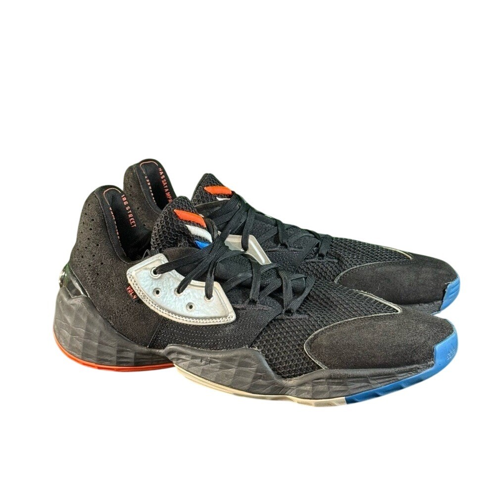 Adidas Harden Vol 4 Core Black Solar Red Blue Basketball Shoes F97187 Mens 12 Adidas Harden Vol 4 Core Black Solar Red Blue Basketball Shoes F97187 Mens 12