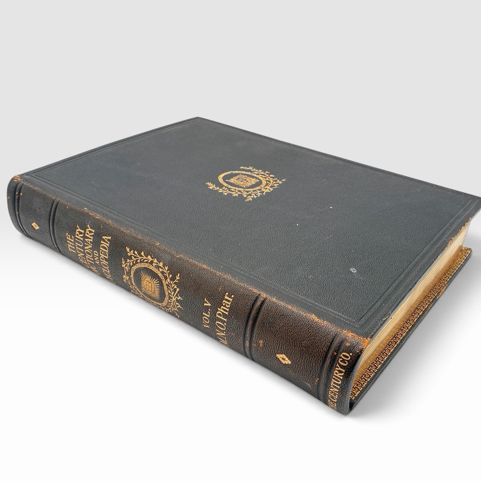 Century Dictionary Cyclopedia 1897 Victorian Antique Vol V M-N-O-Phar Book