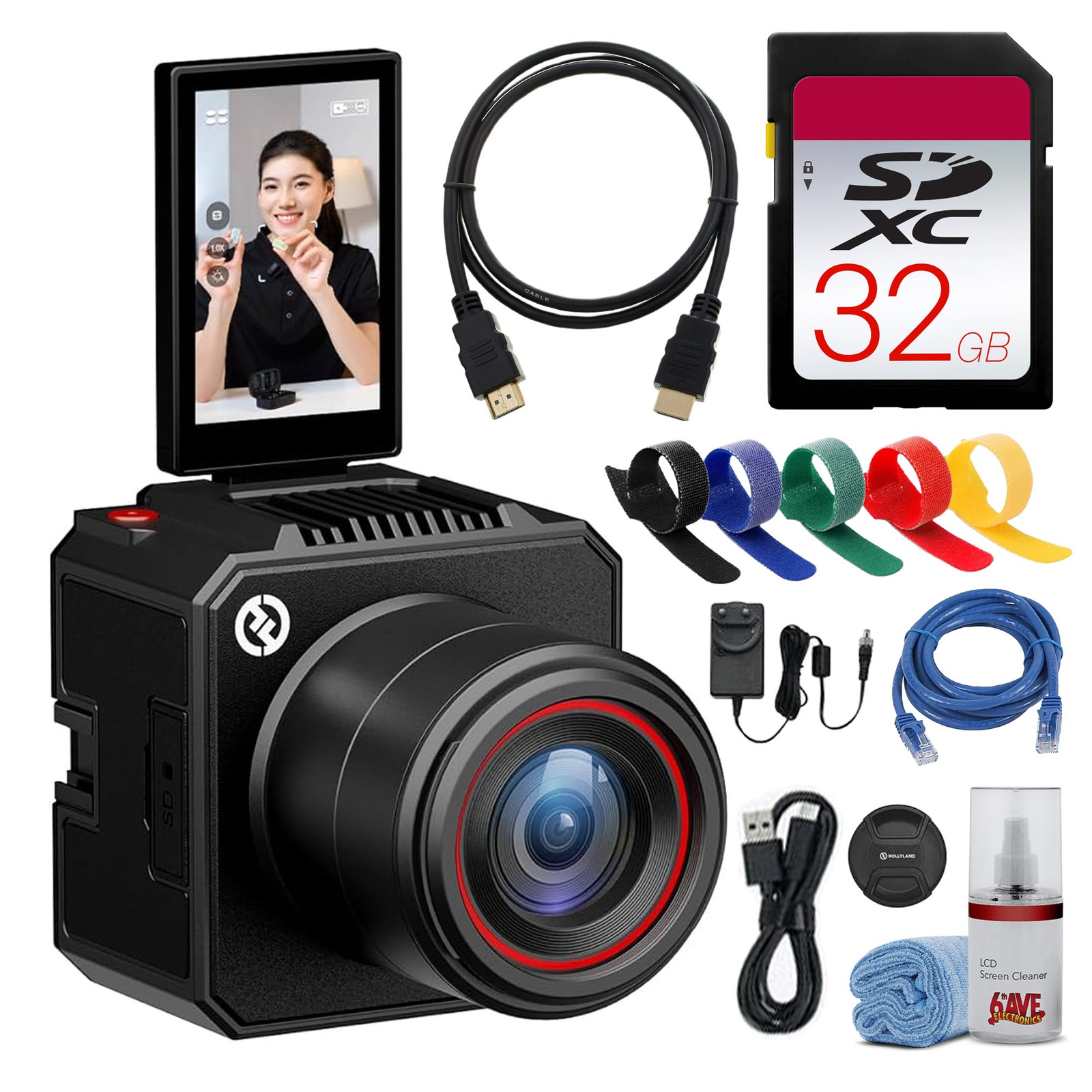 Hollyland VenusLiv Air 4K Live Streaming Camera 50MP AI Content Creator Bundle