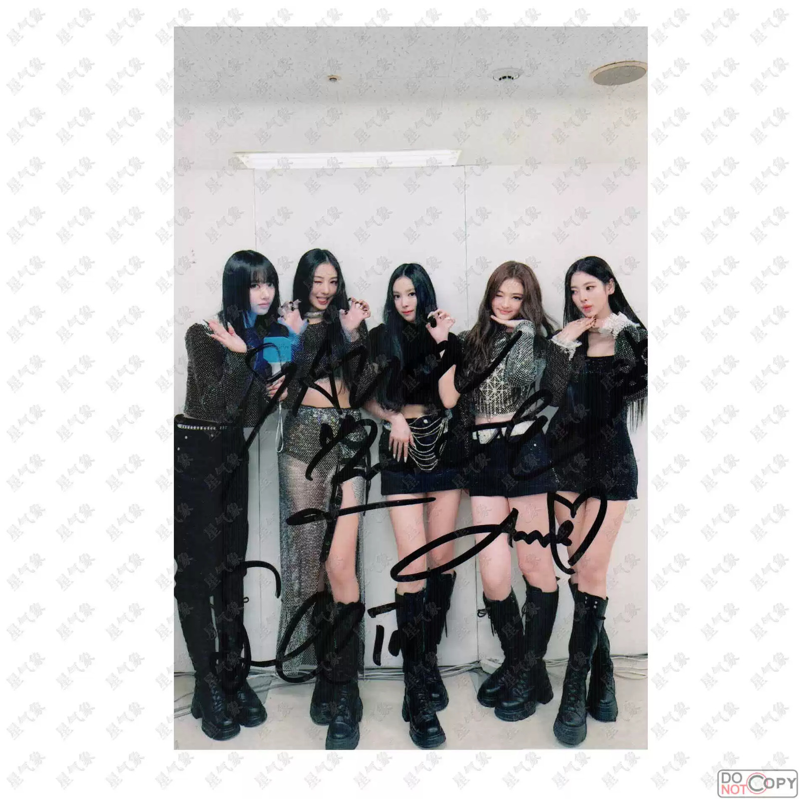 Meovv Autograph Photos Signature Fidelity 6 Inch Gift Collection Meovv 全体成员