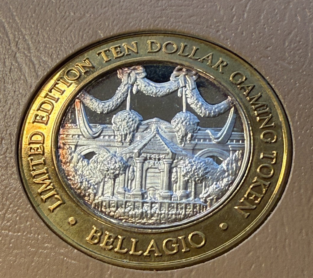 2000 BELLAGIO LAS VEGAS $10 CASINO STRIKE .999 SILVER THANKSGIVING 2000 BELLAGIO LAS VEGAS $10 CASINO STRIKE .999 SILVER THANKSGIVING