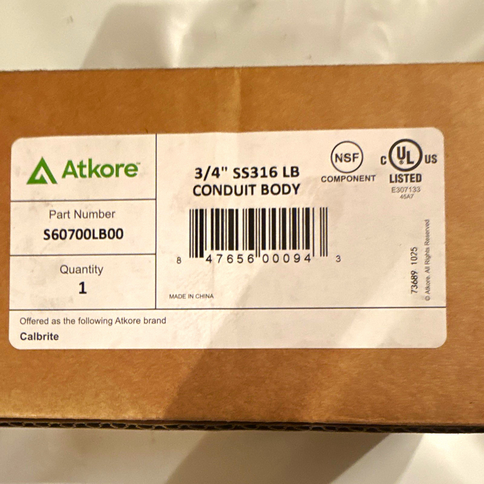 Atkore Calbrite 3/4\ Atkore Calbrite 3/4\