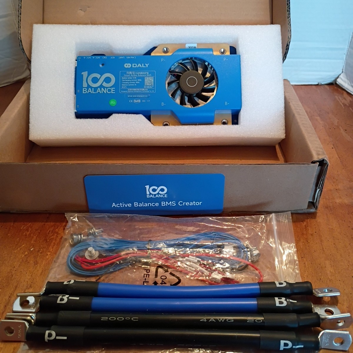 Daly Smart Active 100 Balance Battery Management System BMS 4-8S 300A R24TS