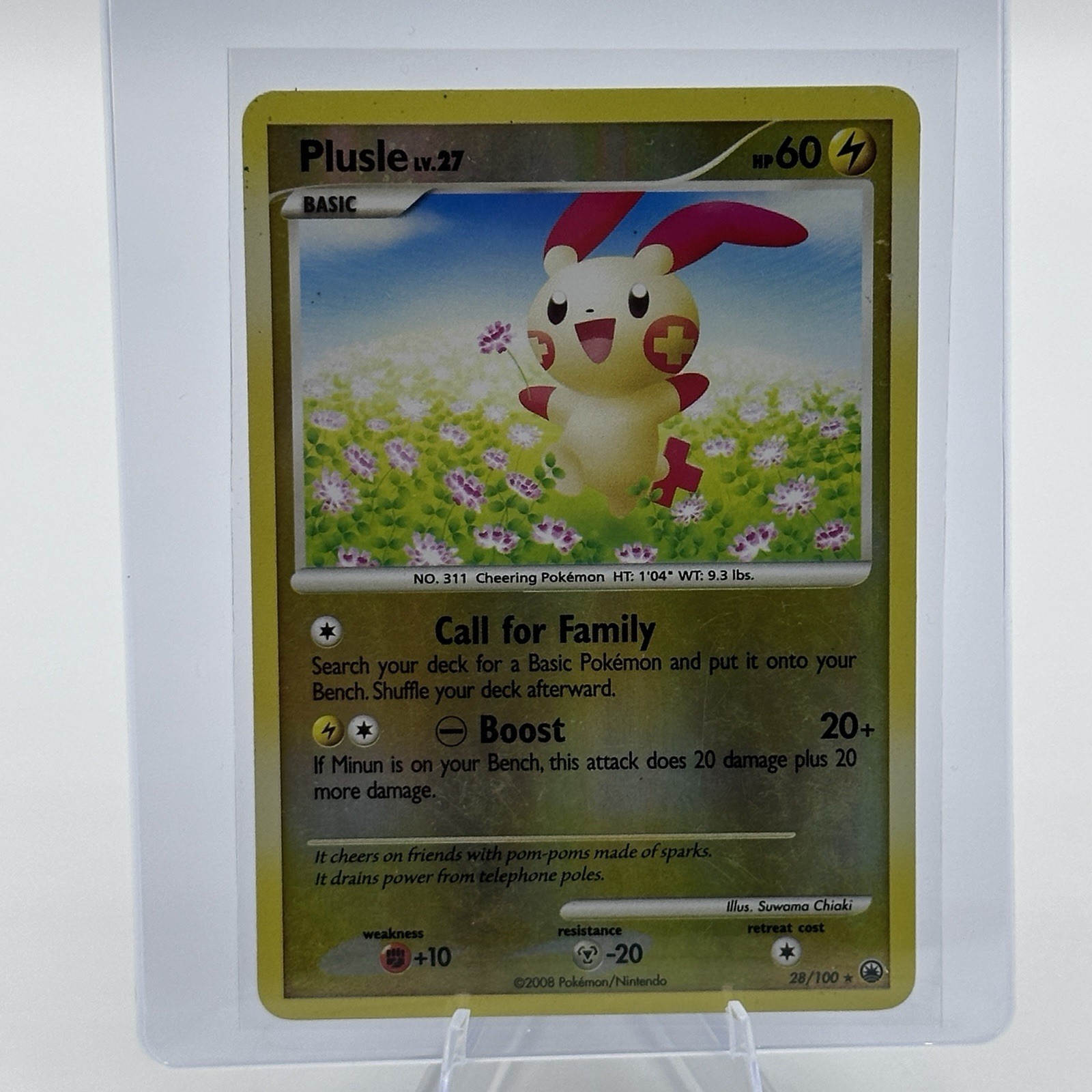Plusle 28/100 Majestic Dawn Reverse Holo Pokémon