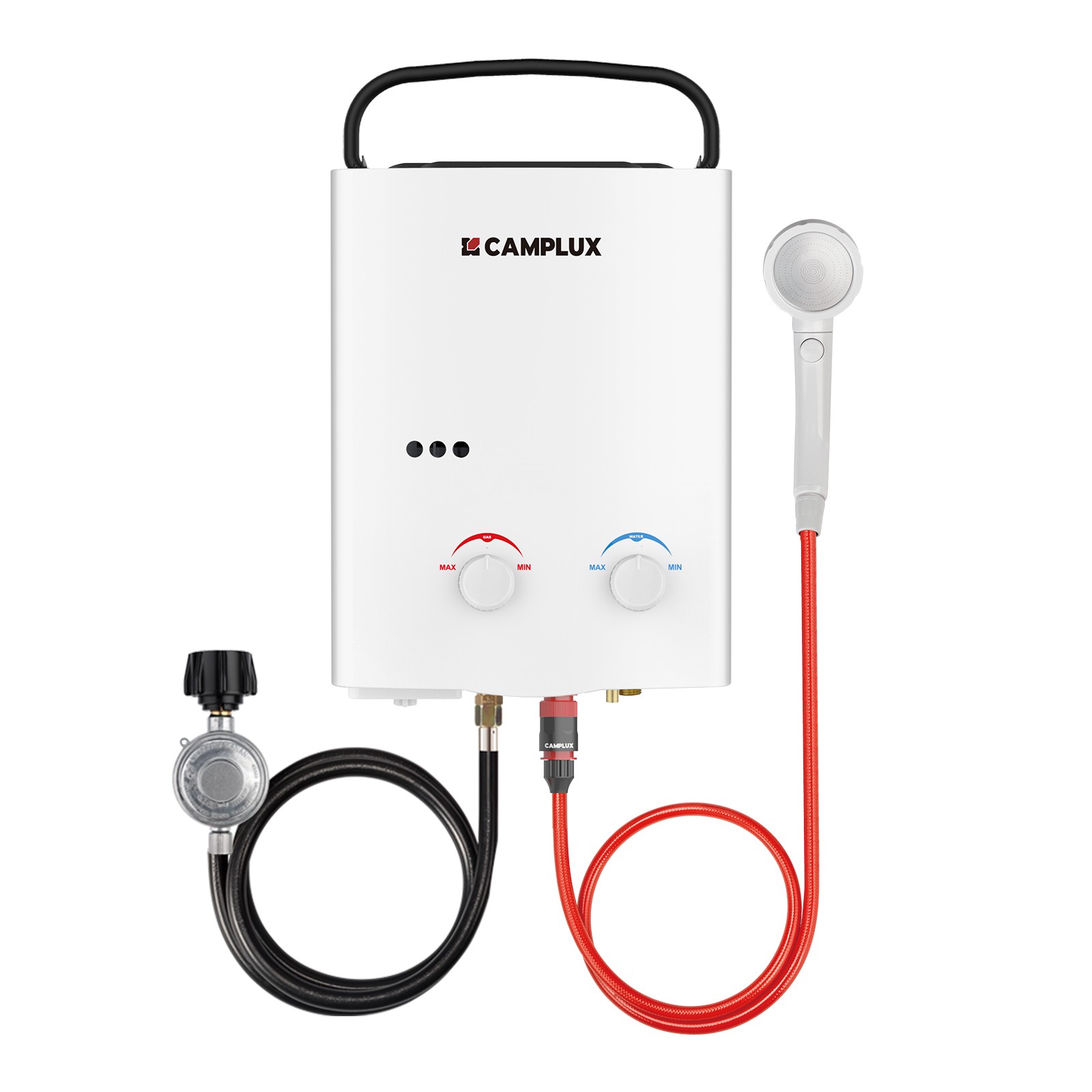 Camplux Outdoor Gas Water Heater Instant Hot Portable Shower Camping RV Pump Kit