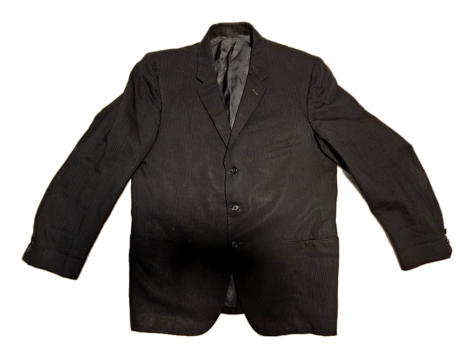 Vintage 50s Penneys Town Clad Suit Jacket Union Made 3 Button Sack Coat Ivy Rock