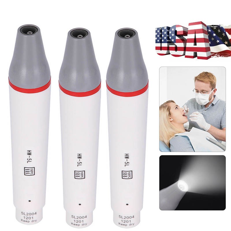 3PCS Dental LED Ultrasonic Piezo Scaler Handpiece for WOODPECKER/VRN