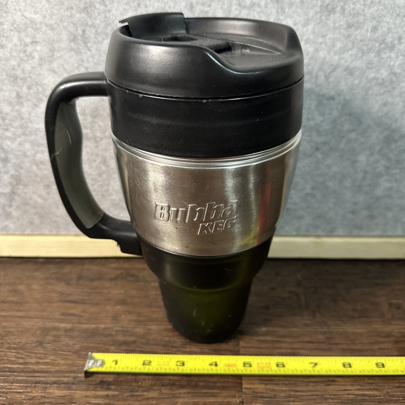 Black Bubba Keg 34 oz Travel Mug Stainless Steel Insulated Handle Flip Lid Black Bubba Keg 34 oz Travel Mug Stainless Steel Insulated Handle Flip Lid