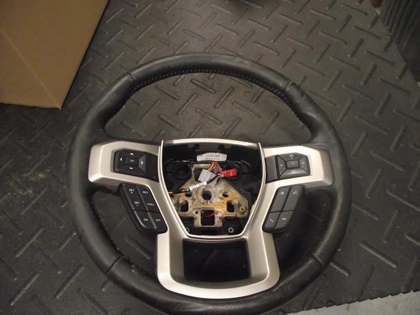 2017-2020 Ford F250 Super Duty Steering Wheel Assembly Black OEM