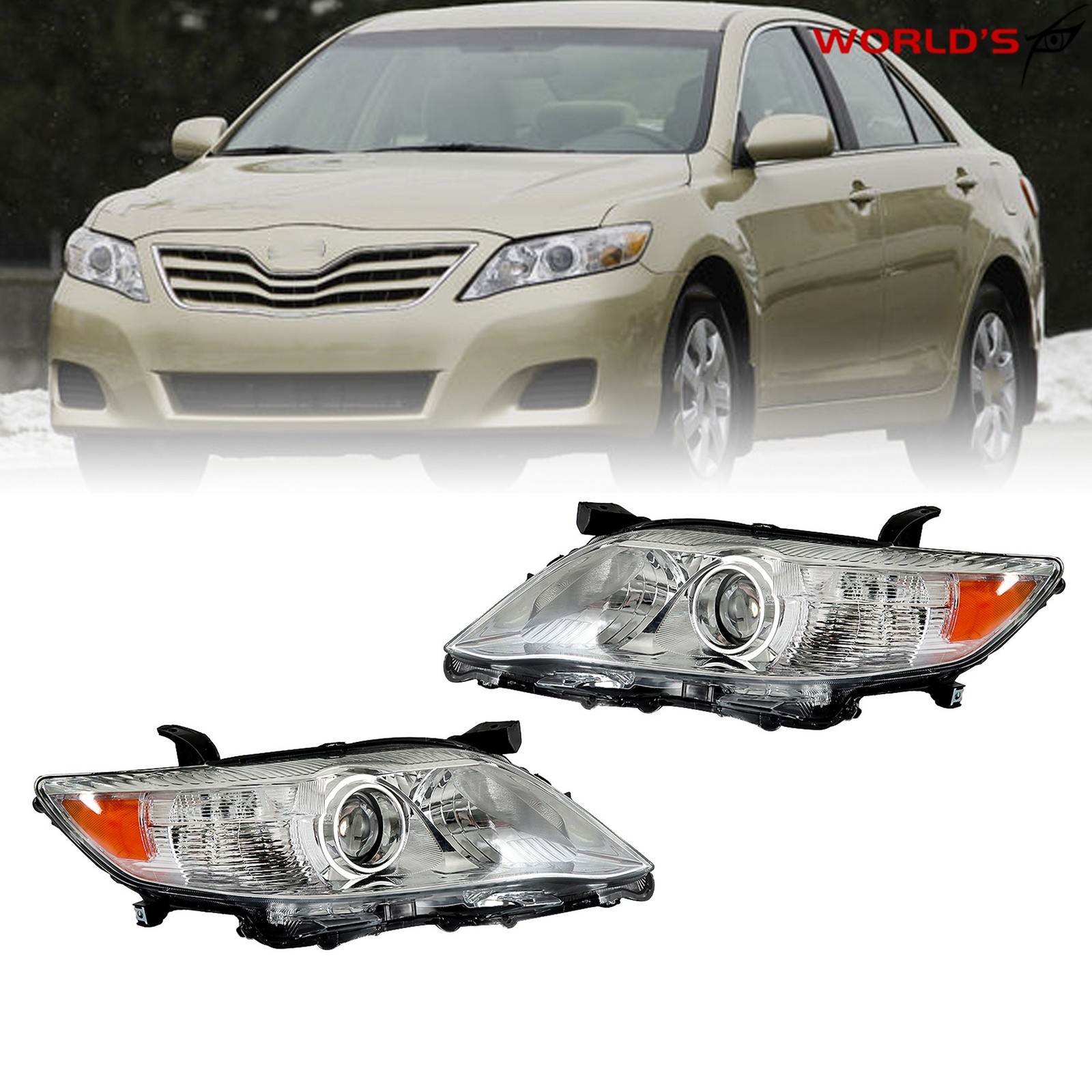 Headlights For Toyota Camry Base/LE/XLE 2010-2011 Halogen Type Left&Right Side Headlights For Toyota Camry Base/LE/XLE 2010-2011 Halogen Type Left&Right Side