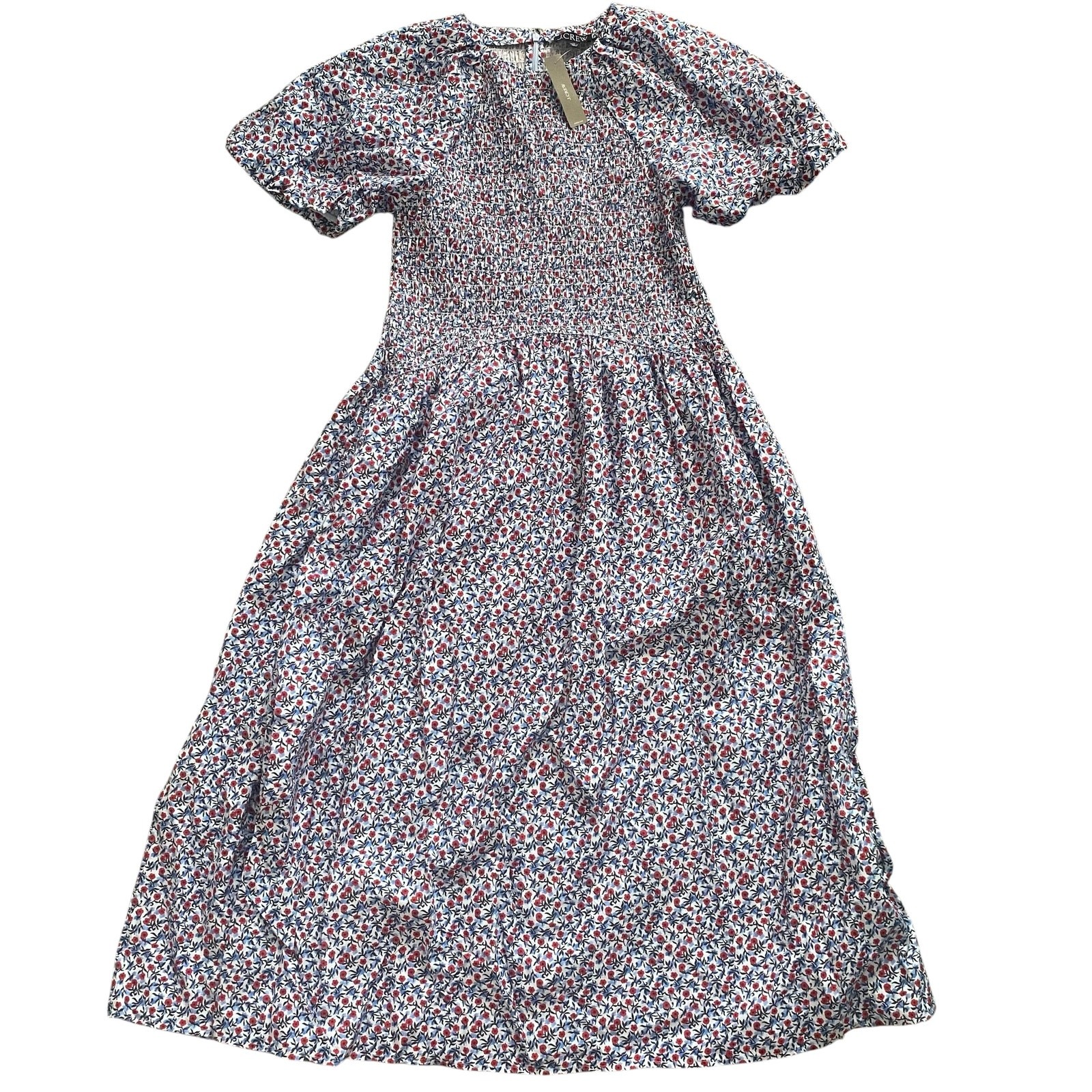 NWT J. Crew Meadow dress in Poppy Cotton Poplin M