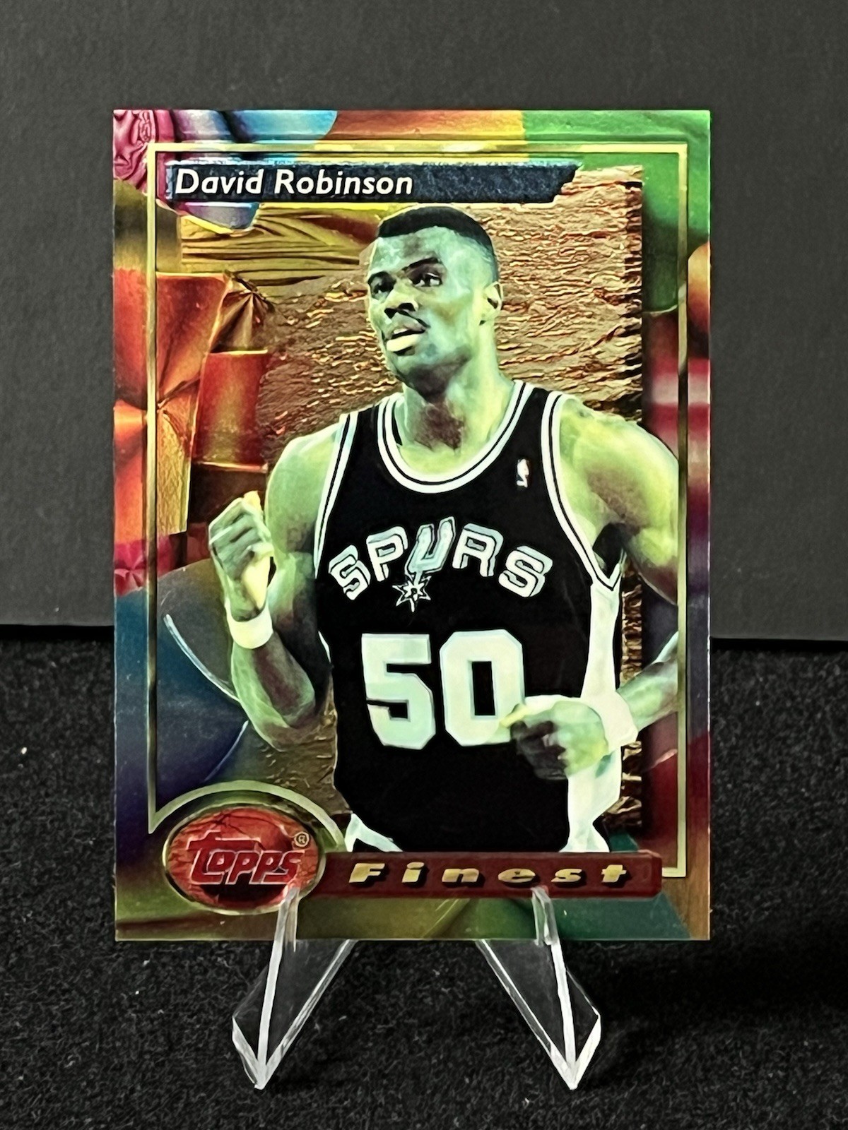 Topps 1993-94 Finest David Robinson #21  San Antonio Spurs NBA