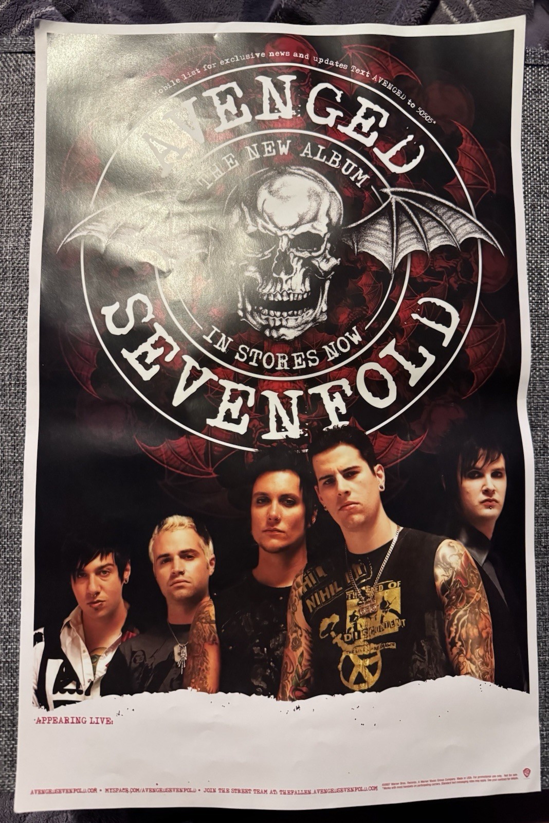 Avenged Sevenfold Promo Poster + 2 Stickers Self‑Titled Album A7X Collectible