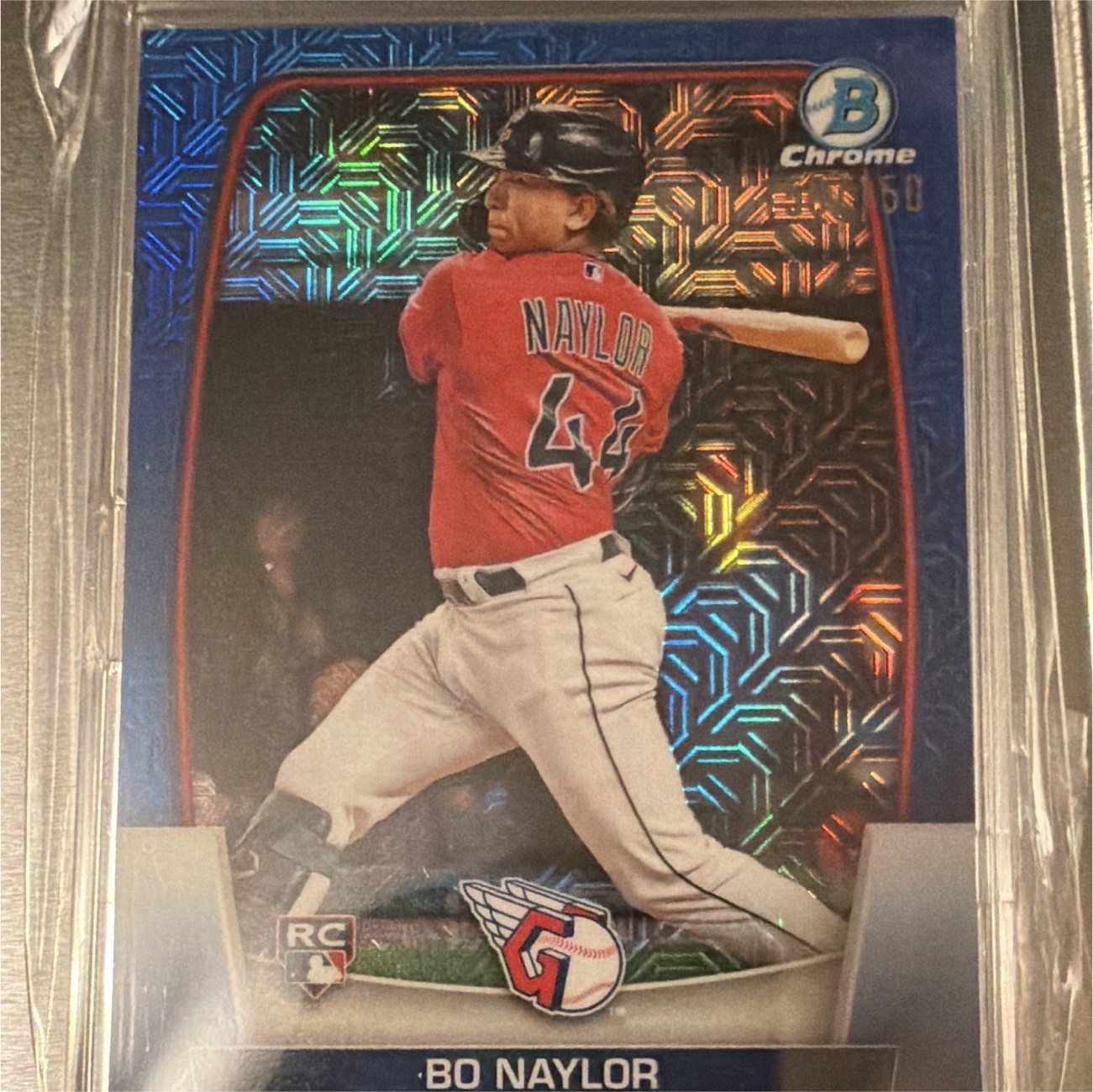 Topps 2023 Bowman Bo Naylor Cleveland Guardians Rookie #60 BluemojParallel /150
