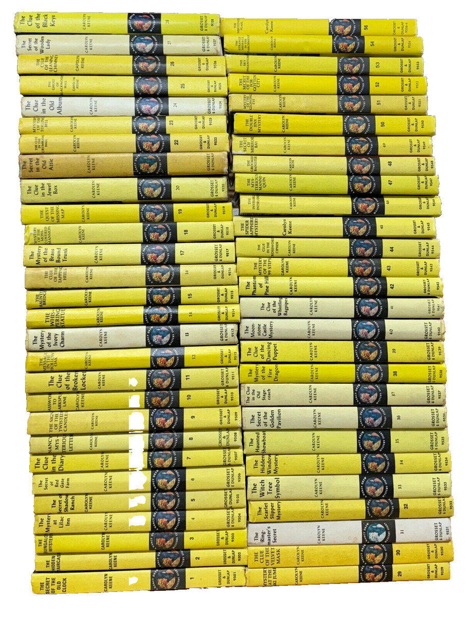 Nancy Drew Complete Series Set 1-56 All Matte Hardcover Edition Mystery Lot