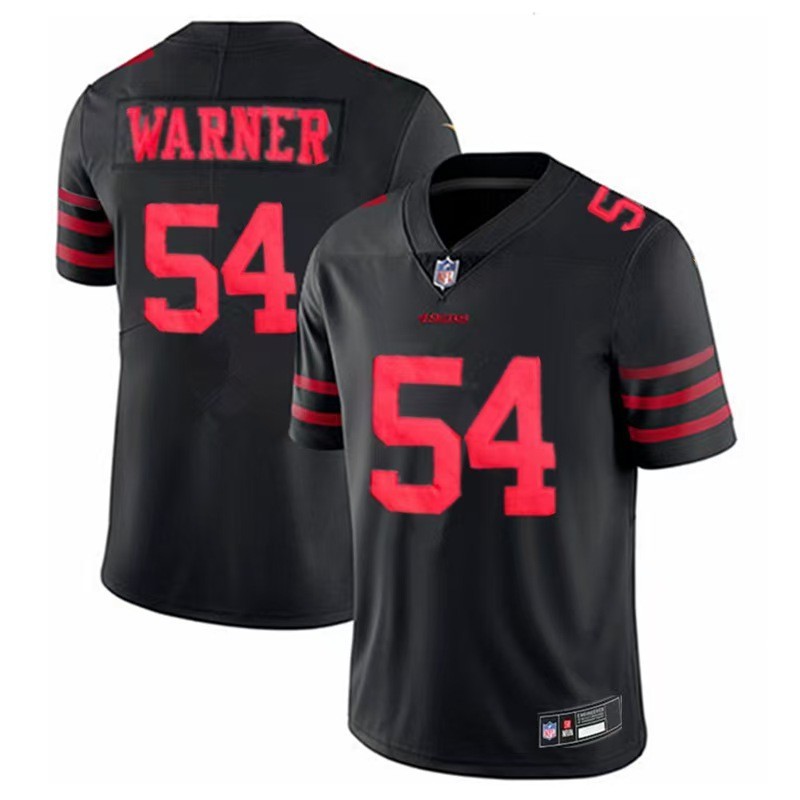 Fred Warner #54 49ers Stitched Red&Black Men’s Jersey
