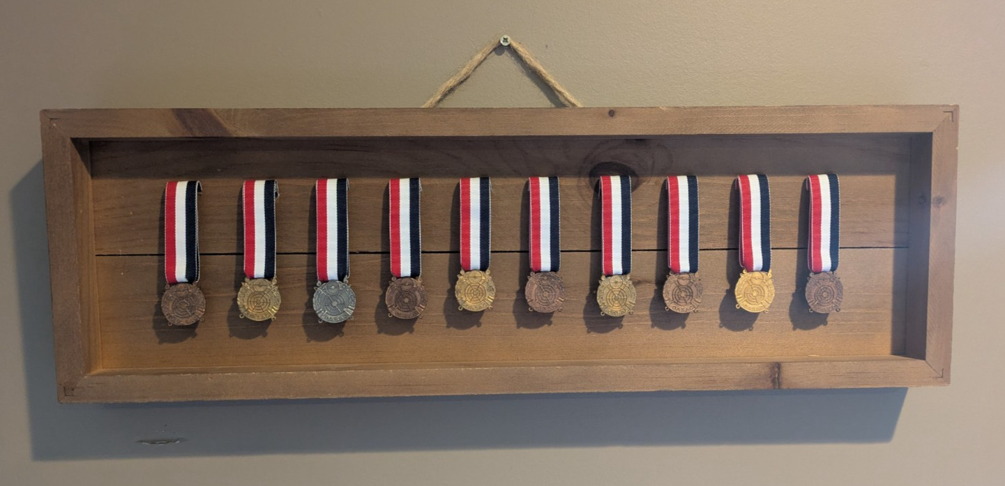10 Antique 1923-1929 OASAC Ohio Tournament Casting Medals - Cleveland Lima