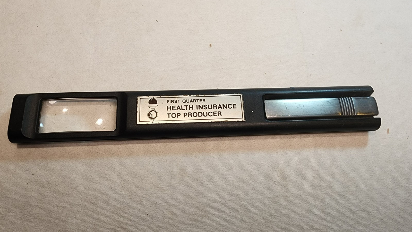 Vintage AACHEN Germany Letter Opener Stainless and Magnifying Glass - Insurance