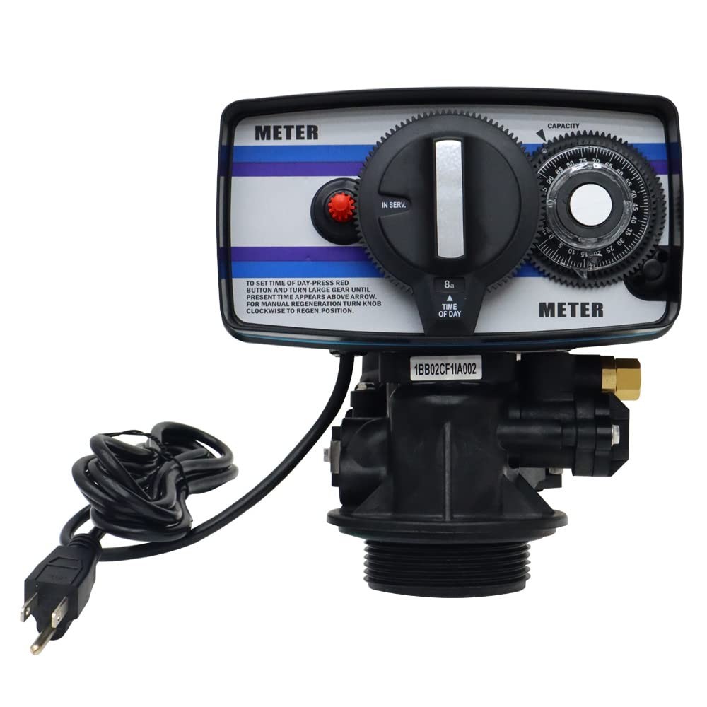 INTBUYING Flow Type Softening Water Control Valve 110V With Fine Thread Water INTBUYING Flow Type Softening Water Control Valve 110V With Fine Thread Water