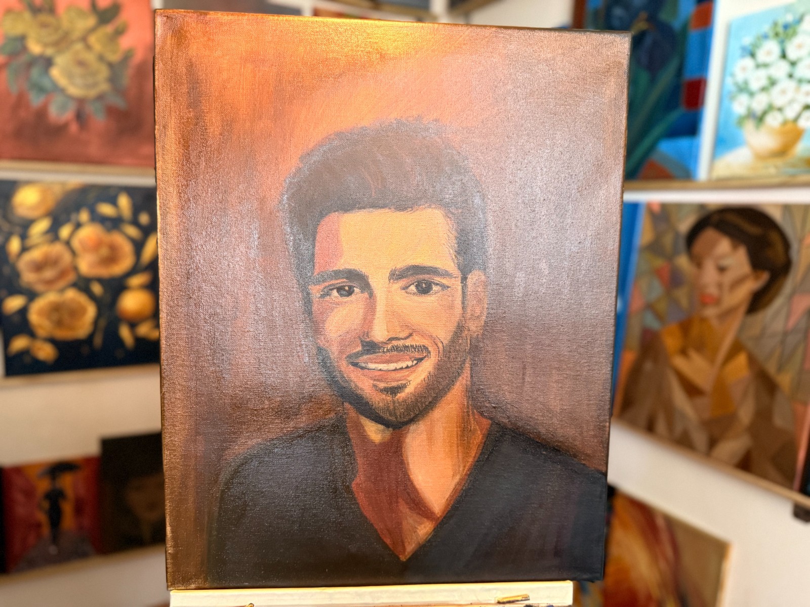 Original Oil Portrait Painting 16x20 – Contemporary Realistic Art