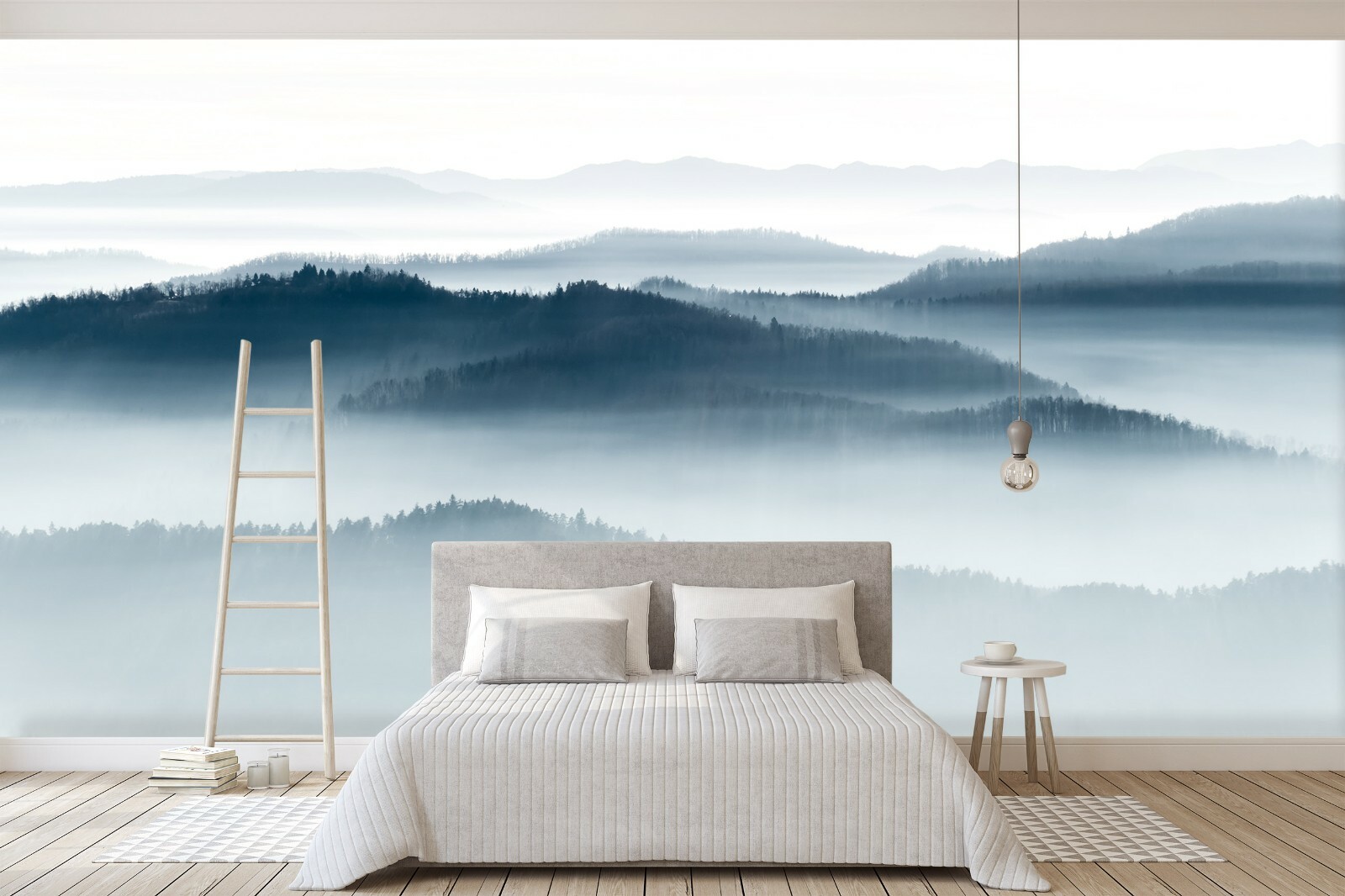 3D Forest Fog ZHU2102 Wallpaper Wall Mural Removable Self-adhesive Zoe