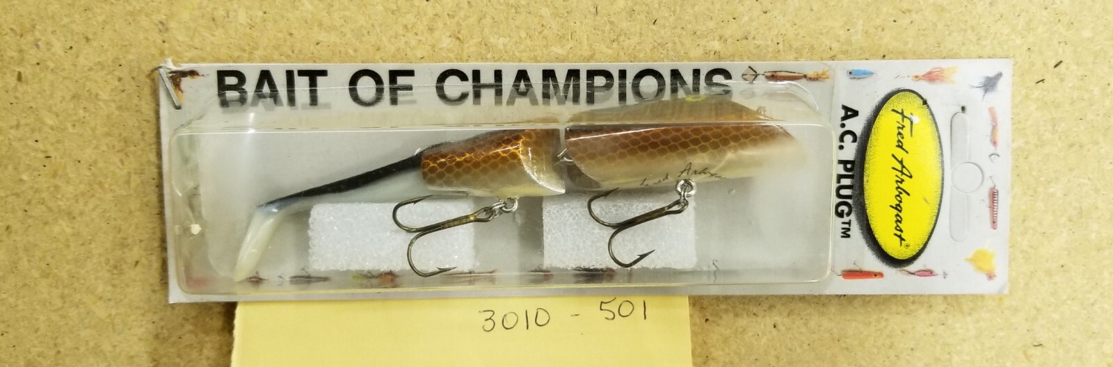 Vintage Fred Arbogast AC Plugs Fishing Lures, and Fred Arbogast Hula Squids