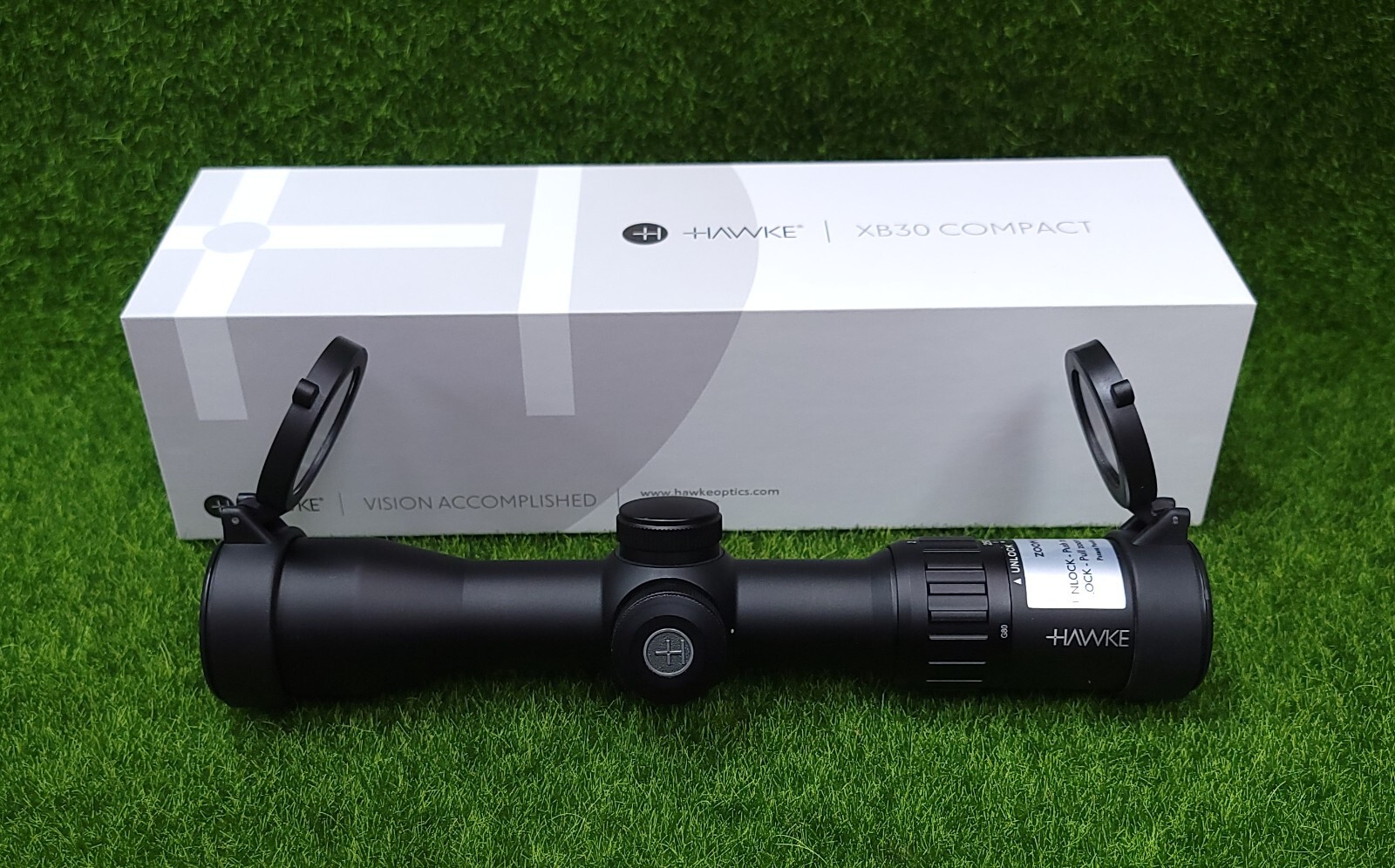 Hawke XB30 Compact Crossbow Scope 2-8x36 30mm Illuminated XB30 SR Reticle #12227