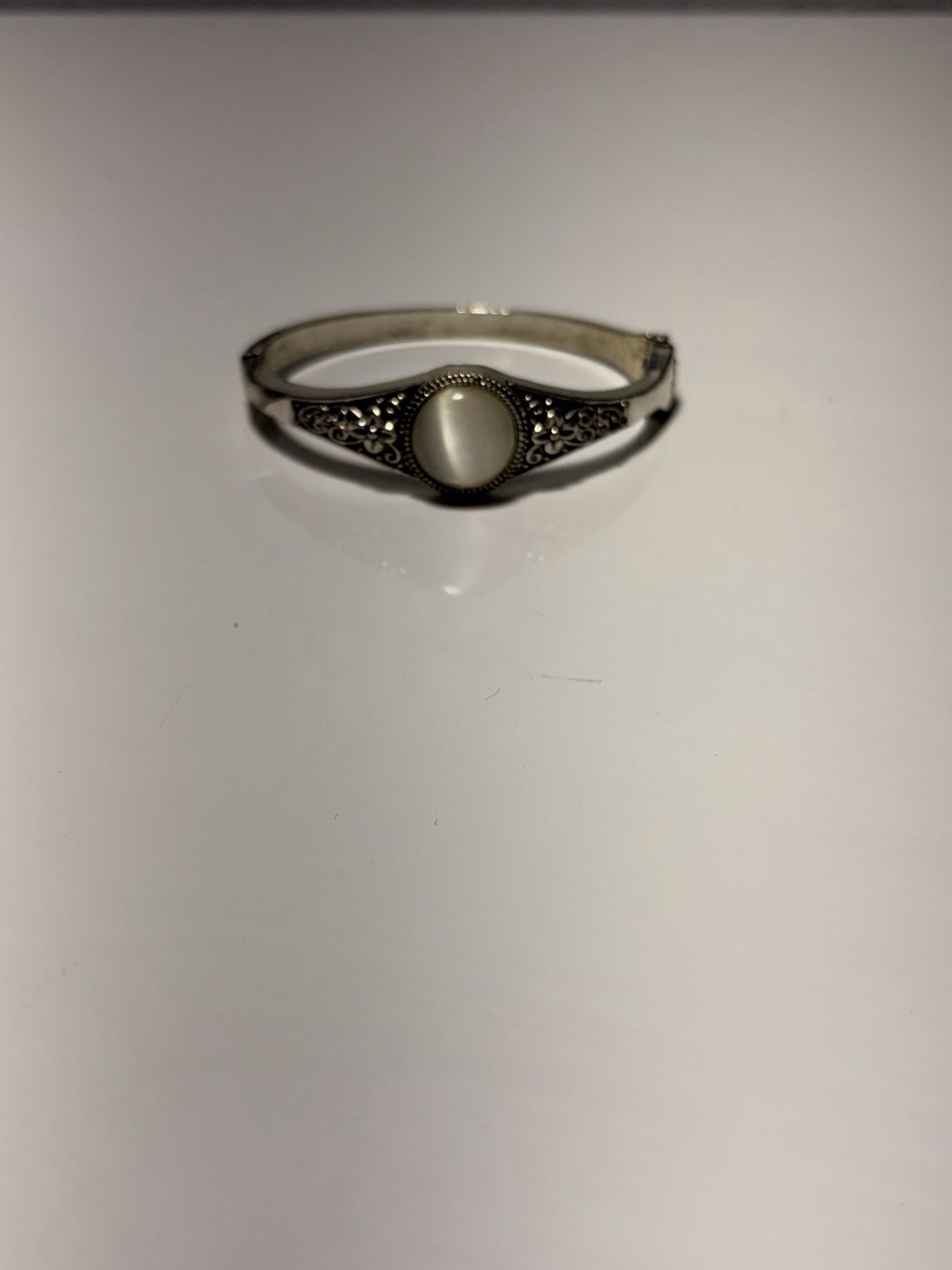 Vintage Moon Stone Bracelet 925 Silver Plated