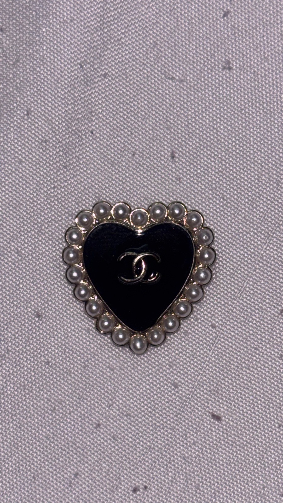 CHANEL 25A / B25A Coco Mark Heart Brooch, 25B Collection, (new W/O tag)