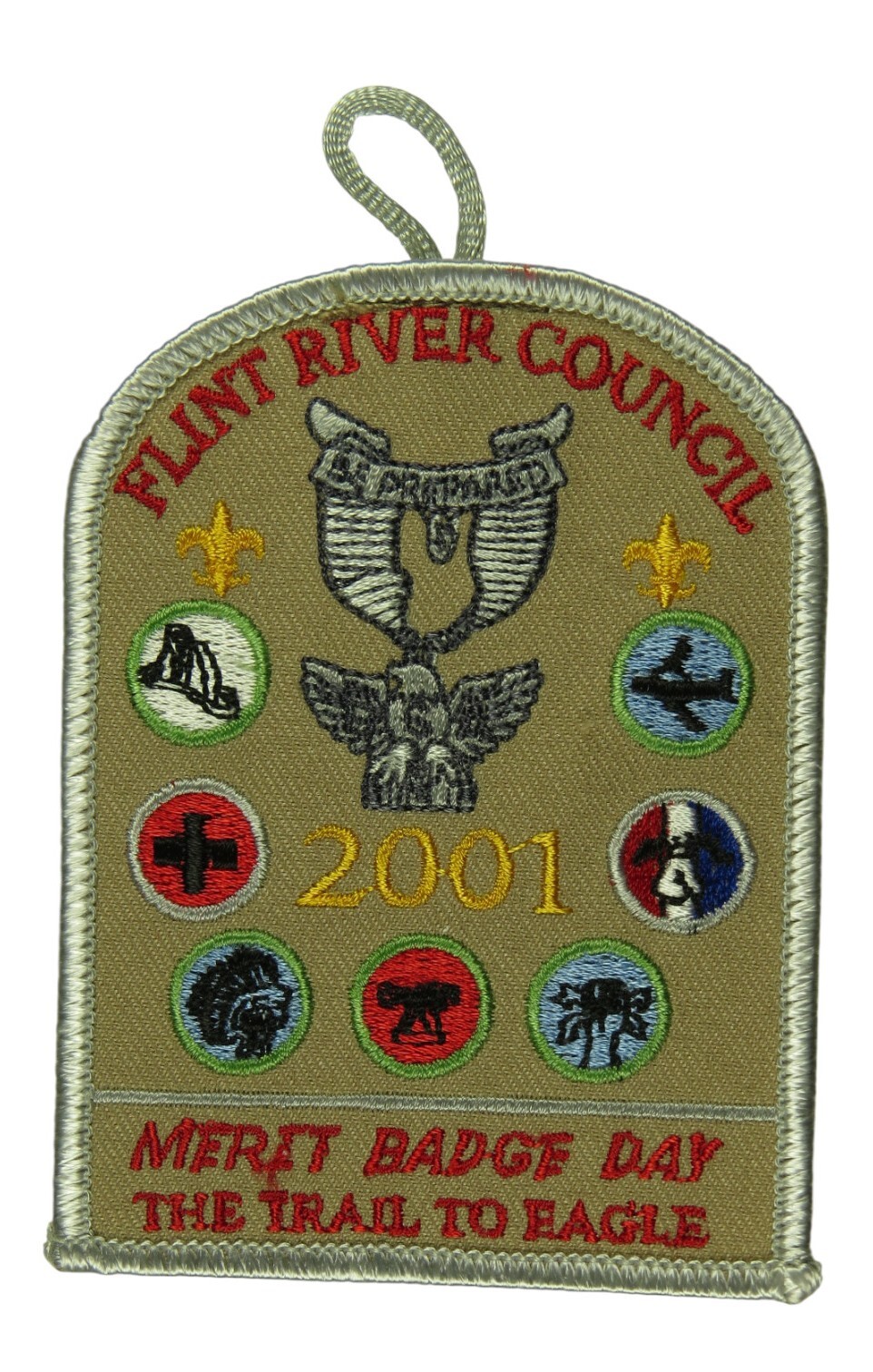 Northeast Georgia Council GA 2001 Merit Badge Day Patch GRY Bdr (SA1117)