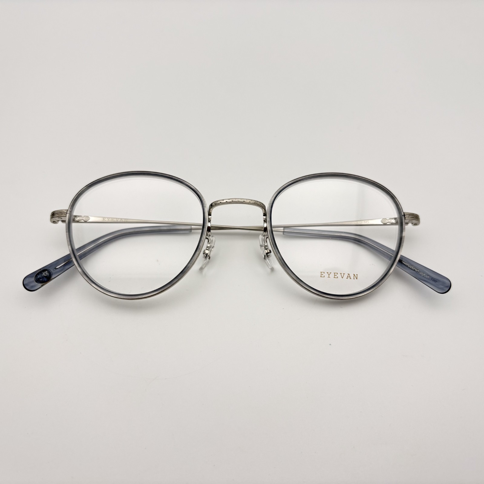 NEW Eyevan Ferren 47 BC Black Silver Titanium Japan Optical Eyeglasses 47-22-145 NEW Eyevan Ferren 47 BC Black Silver Titanium Japan Optical Eyeglasses 47-22-145