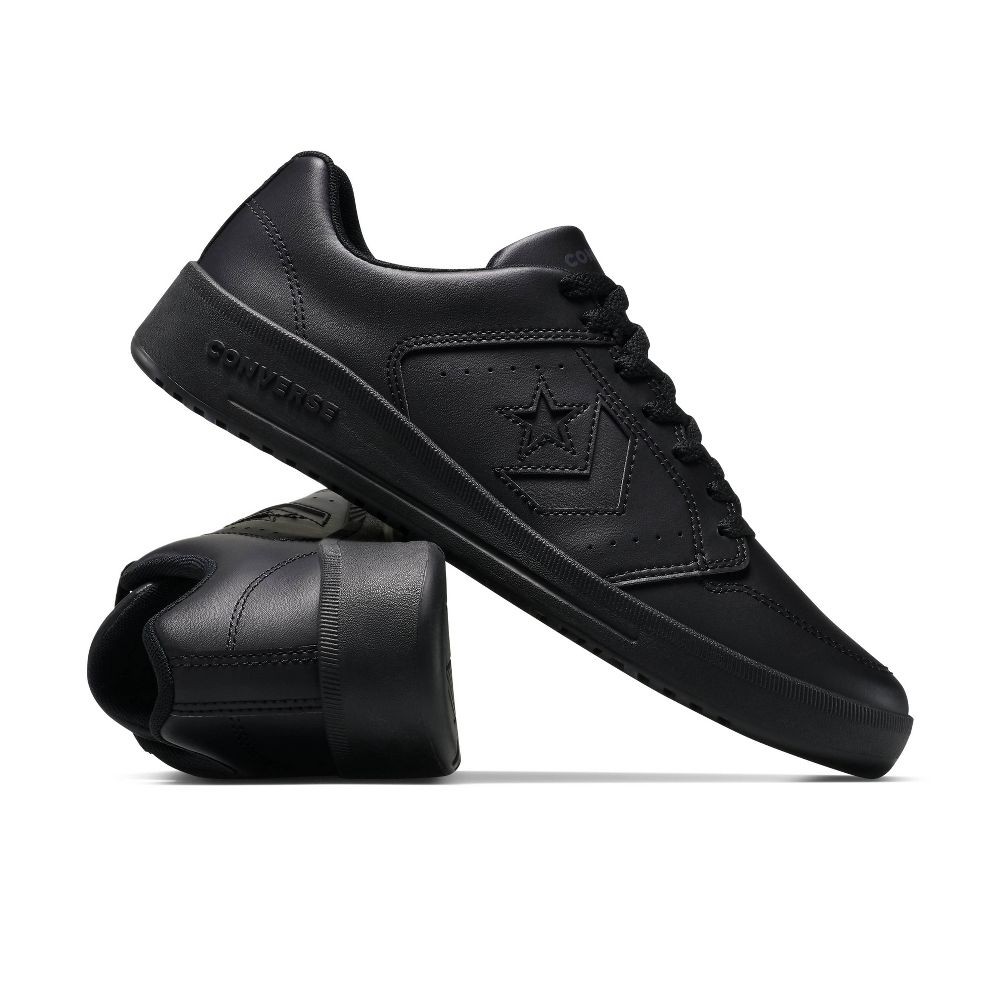 Converse Adult Day One Court Sneakers - Triple Black M10.5/W12
