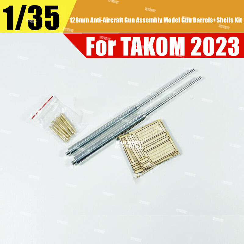 1/35 German 12.8cm Flak 40 Zwilling Metal Gun Barrels Upgrade Kit for Takom 2023