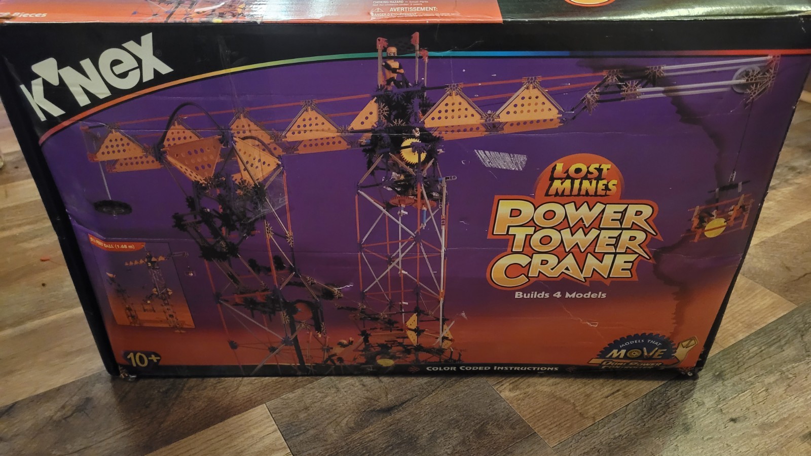 1998 KNEX Lost Mines Power Tower Crane #63149. Box Damage. 