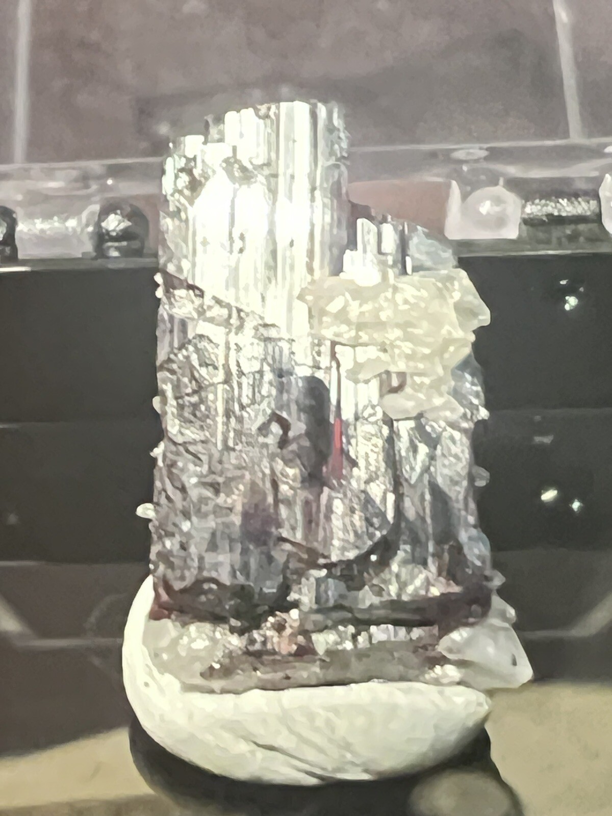 Ferberite with Quartz, Mundo Nuevo, Peru 