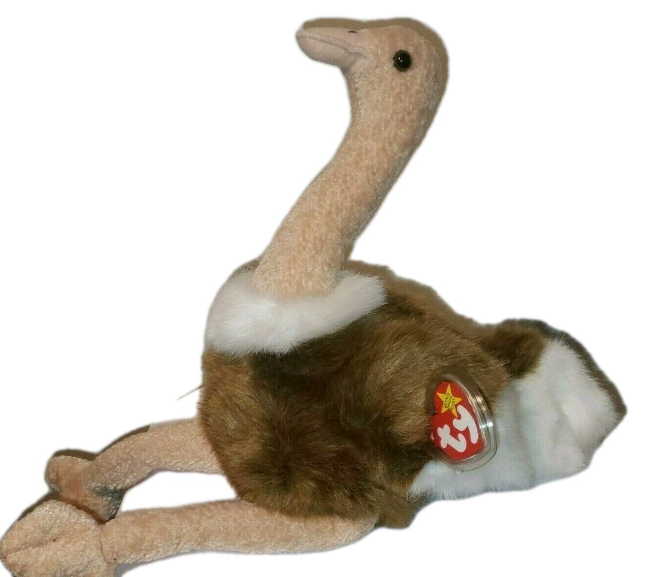 Ty Large Plush Beanie Buddy - STRETCH Ostrich (11 Inch) MWMTs Stuffed Animal Toy