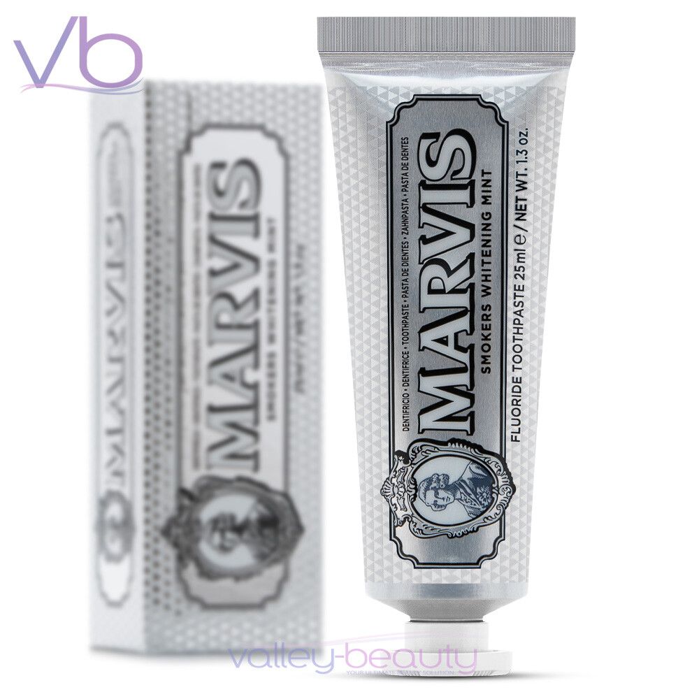 MARVIS Smokers Whitening Mint | Italian Toothpaste Arctic Shiver of Cool Mint 